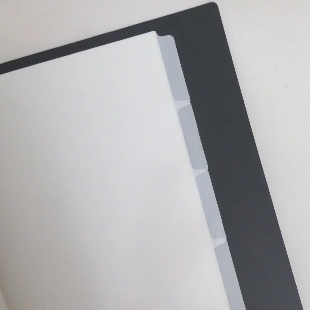 NEW 500 BUSINESS CARD RINGED BINDER CARD HOLDER SLEEVES & TABS JAPAN